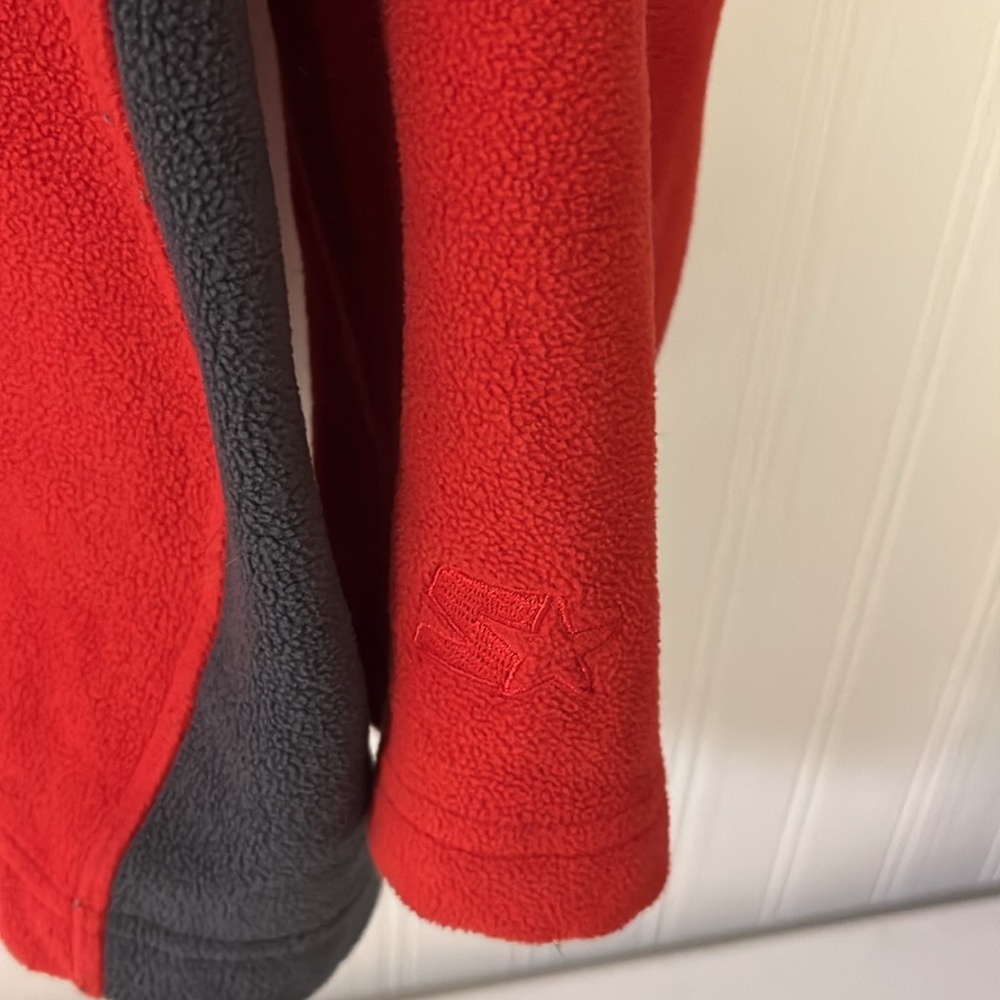 Starter Red Fleece Half-Zip Pullover Sweatshirt - image 4